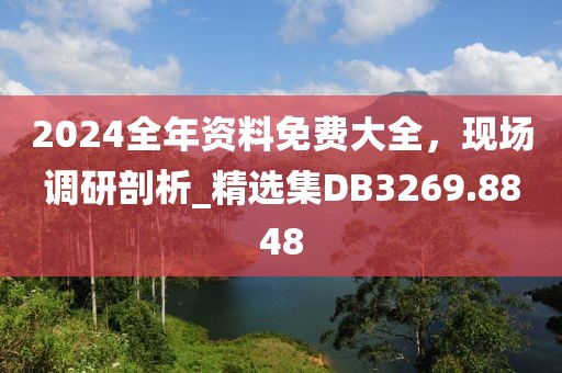 2024全年资料免费大全，现场调研剖析_精选集DB3269.8848