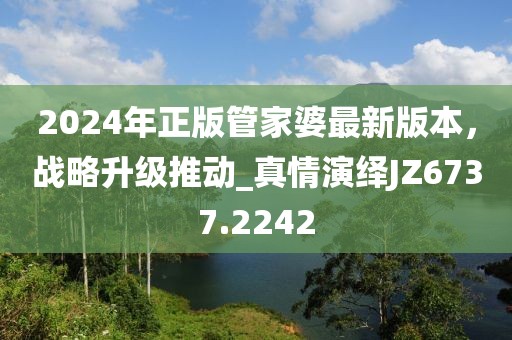 2024年正版管家婆最新版本，战略升级推动_真情演绎JZ6737.2242