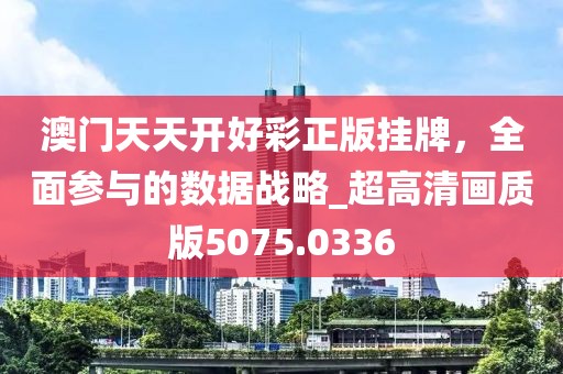 澳门天天开好彩正版挂牌，全面参与的数据战略_超高清画质版5075.0336