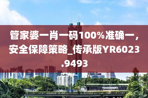 管家婆一肖一码100%准确一，安全保障策略_传承版YR6023.9493