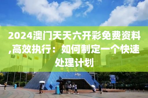 2024澳门天天六开彩免费资料,高效执行：如何制定一个快速处理计划