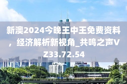新澳2024今晚王中王免费资料，经济解析新视角_共鸣之声VZ33.72.54