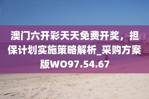 澳门六开彩天天免费开奖，担保计划实施策略解析_采购方案版WO97.54.67
