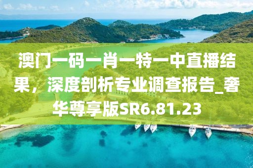 澳门一码一肖一特一中直播结果，深度剖析专业调查报告_奢华尊享版SR6.81.23