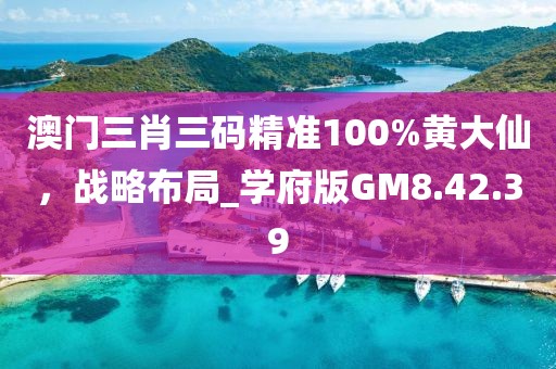 澳门三肖三码精准100%黄大仙，战略布局_学府版GM8.42.39