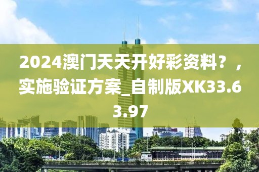 2024澳门天天开好彩资料？，实施验证方案_自制版XK33.63.97