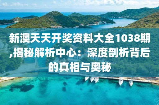 新澳天天开奖资料大全1038期,揭秘解析中心：深度剖析背后的真相与奥秘