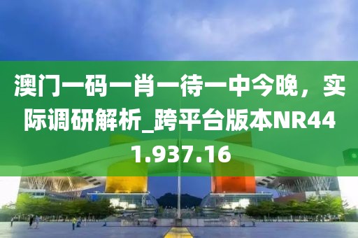 澳门一码一肖一待一中今晚，实际调研解析_跨平台版本NR441.937.16