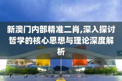 新澳门内部精准二肖,深入探讨哲学的核心思想与理论深度解析