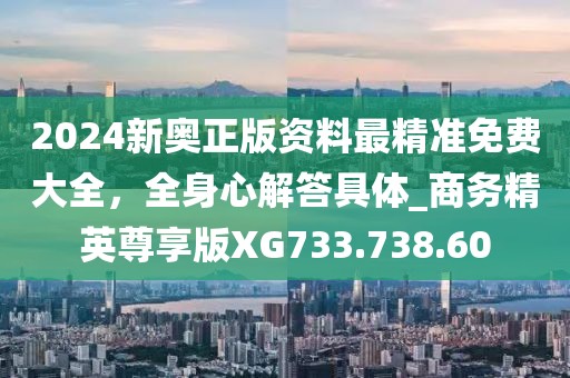 2024新奥正版资料最精准免费大全，全身心解答具体_商务精英尊享版XG733.738.60