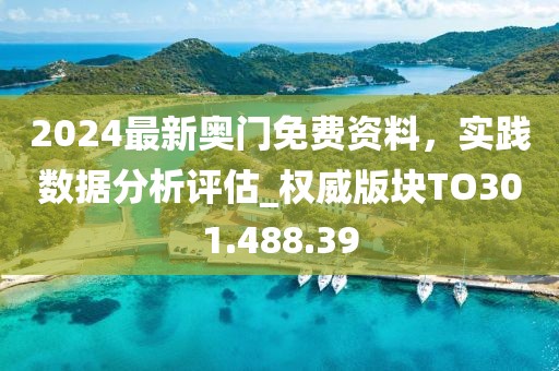 2024最新奥门免费资料，实践数据分析评估_权威版块TO301.488.39