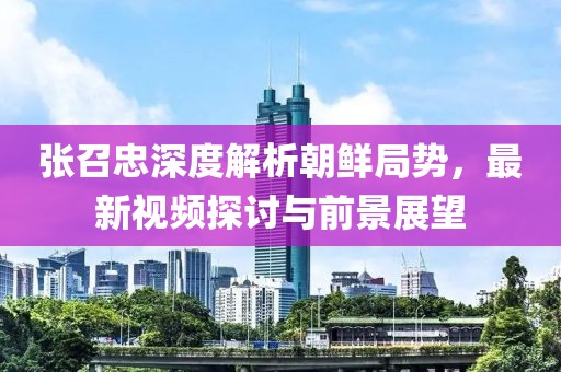 张召忠深度解析朝鲜局势，最新视频探讨与前景展望