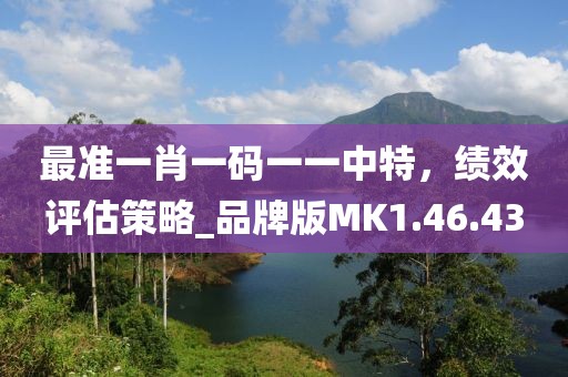 最准一肖一码一一中特，绩效评估策略_品牌版MK1.46.43