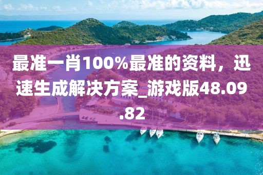 最准一肖100%最准的资料，迅速生成解决方案_游戏版48.09.82