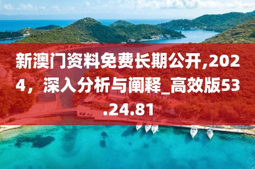 新澳门资料免费长期公开,2024，深入分析与阐释_高效版53.24.81