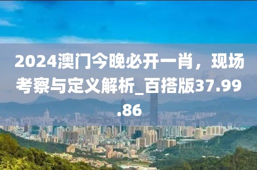 2024澳门今晚必开一肖，现场考察与定义解析_百搭版37.99.86