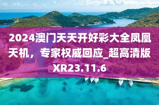 2024澳门天天开好彩大全凤凰天机，专家权威回应_超高清版XR23.11.6