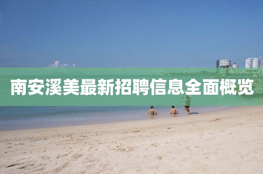 南安溪美最新招聘信息全面概览