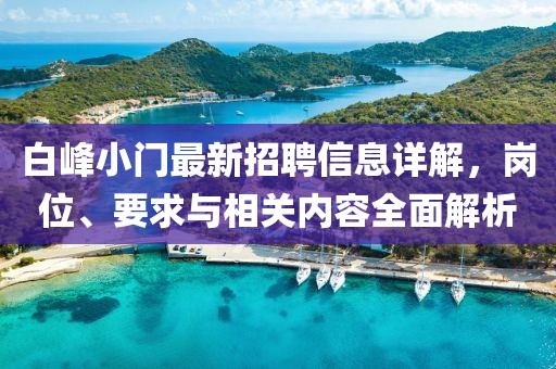 白峰小门最新招聘信息详解，岗位、要求与相关内容全面解析