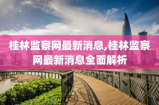 桂林监察网最新消息,桂林监察网最新消息全面解析