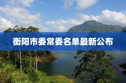 衡阳市委常委名单最新公布