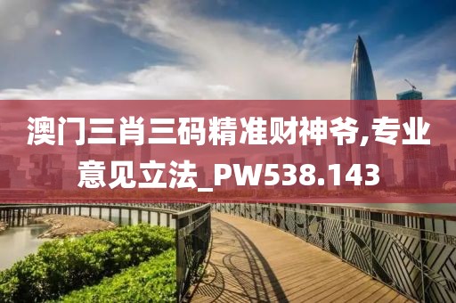 澳门三肖三码精准财神爷,专业意见立法_PW538.143