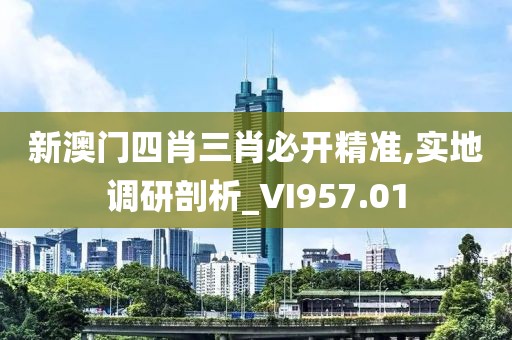 新澳门四肖三肖必开精准,实地调研剖析_VI957.01