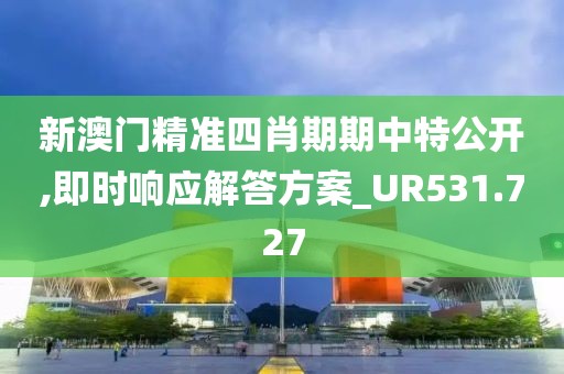 新澳门精准四肖期期中特公开,即时响应解答方案_UR531.727