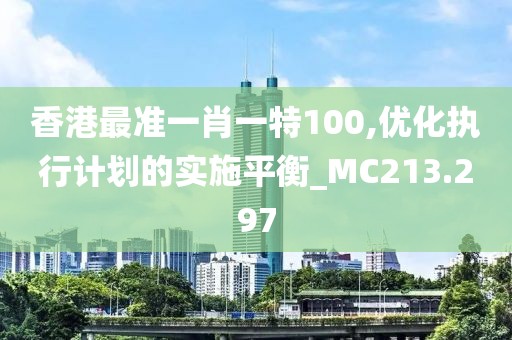 香港最准一肖一特100,优化执行计划的实施平衡_MC213.297