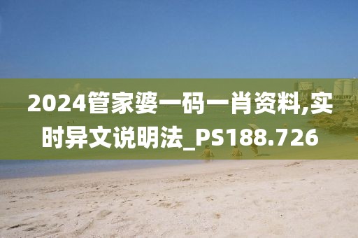 2024管家婆一码一肖资料,实时异文说明法_PS188.726