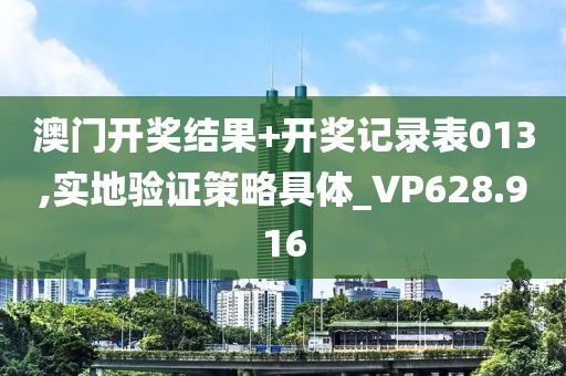 澳门开奖结果+开奖记录表013,实地验证策略具体_VP628.916