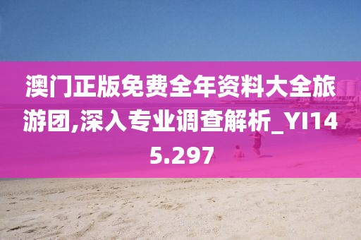 澳门正版免费全年资料大全旅游团,深入专业调查解析_YI145.297