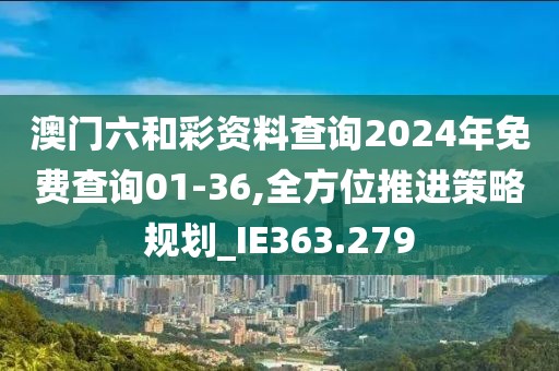 澳门六和彩资料查询2024年免费查询01-36,全方位推进策略规划_IE363.279