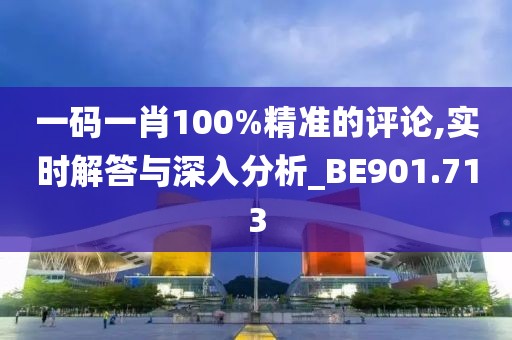 一码一肖100%精准的评论,实时解答与深入分析_BE901.713