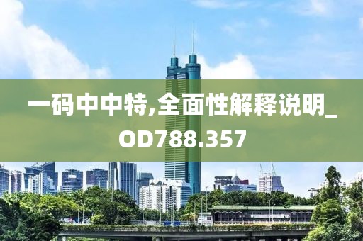 一码中中特,全面性解释说明_OD788.357