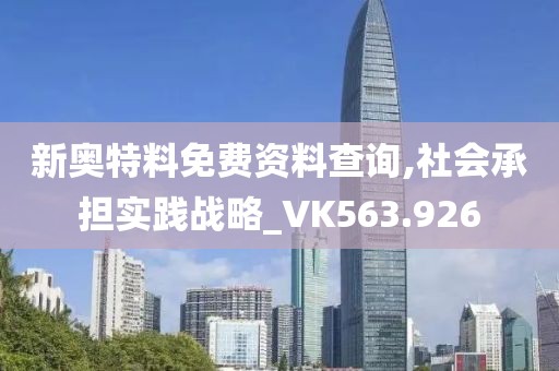 新奥特料免费资料查询,社会承担实践战略_VK563.926
