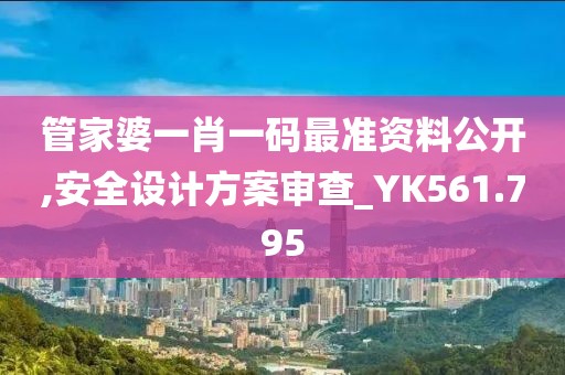 管家婆一肖一码最准资料公开,安全设计方案审查_YK561.795