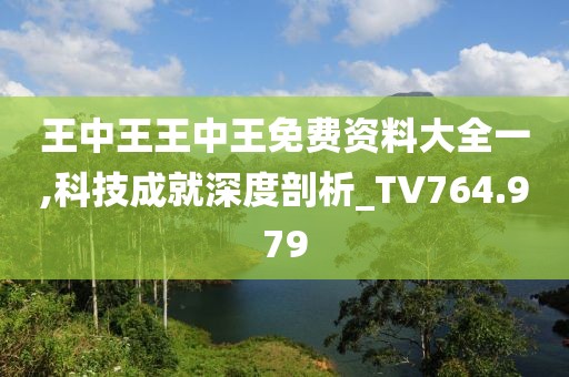 王中王王中王免费资料大全一,科技成就深度剖析_TV764.979