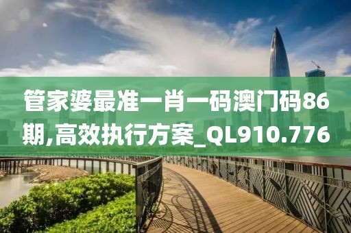 管家婆最准一肖一码澳门码86期,高效执行方案_QL910.776