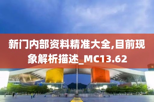 新门内部资料精准大全,目前现象解析描述_MC13.62