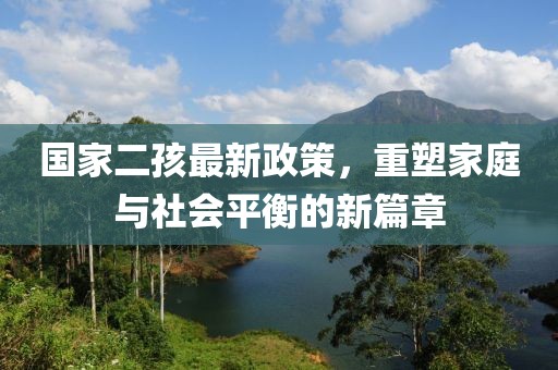 国家二孩最新政策，重塑家庭与社会平衡的新篇章