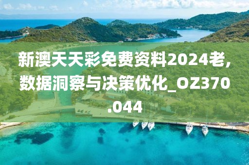 新澳天天彩免费资料2024老,数据洞察与决策优化_OZ370.044