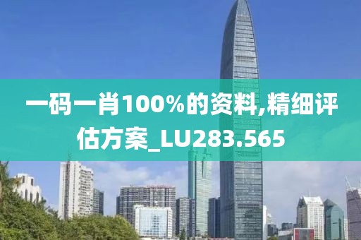 一码一肖100%的资料,精细评估方案_LU283.565