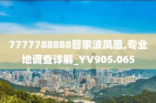 7777788888管家波凤凰,专业地调查详解_YV905.065