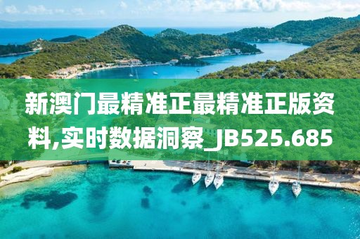 新澳门最精准正最精准正版资料,实时数据洞察_JB525.685