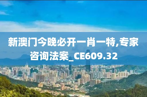 新澳门今晚必开一肖一特,专家咨询法案_CE609.32
