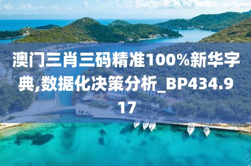 澳门三肖三码精准100%新华字典,数据化决策分析_BP434.917