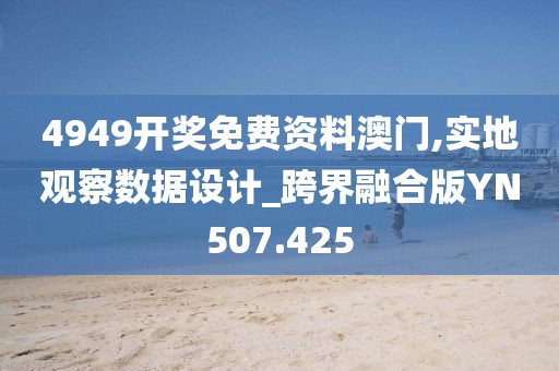4949开奖免费资料澳门,实地观察数据设计_跨界融合版YN507.425
