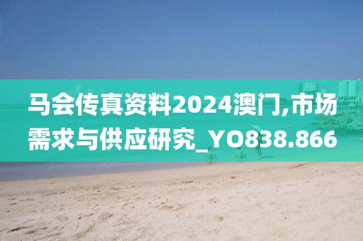 马会传真资料2024澳门,市场需求与供应研究_YO838.866