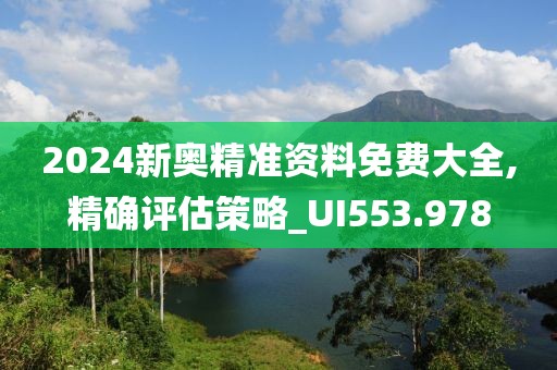 2024新奥精准资料免费大全,精确评估策略_UI553.978